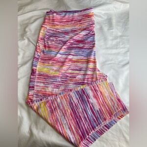 Colorful Striped Leggings size 3X